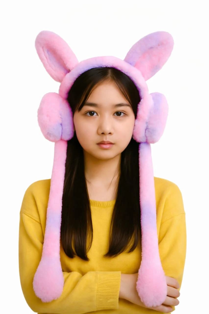 Cute Moving Rabbit Ear Pl...