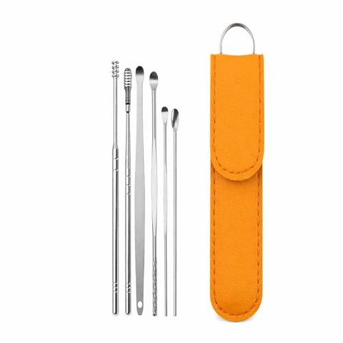6PCS Stainless Steel Ear...
