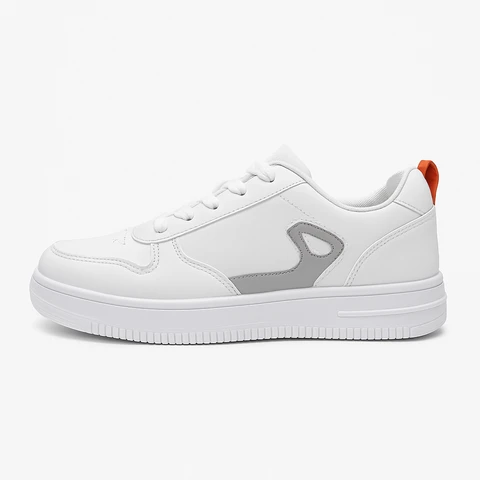 Men's White Casual Sneake...