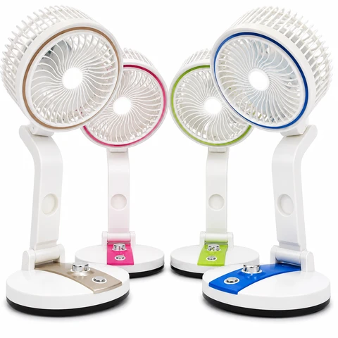 Folding Table Fan with LE...