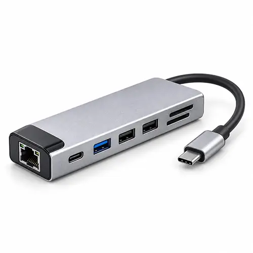7-in-1 USB-C Hub with Eth...