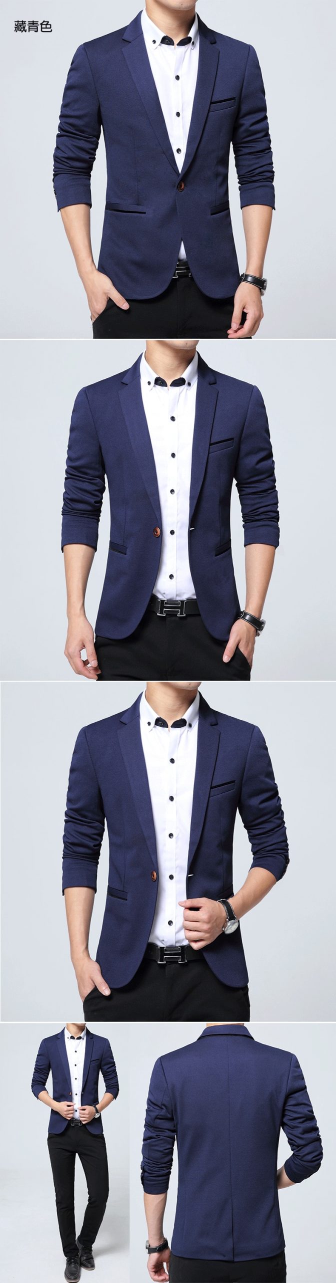New Arrival Luxury Men Blazer New Spring Fashion Brand High Quality Cotton Slim Fit Dress Suit Jacket Coat