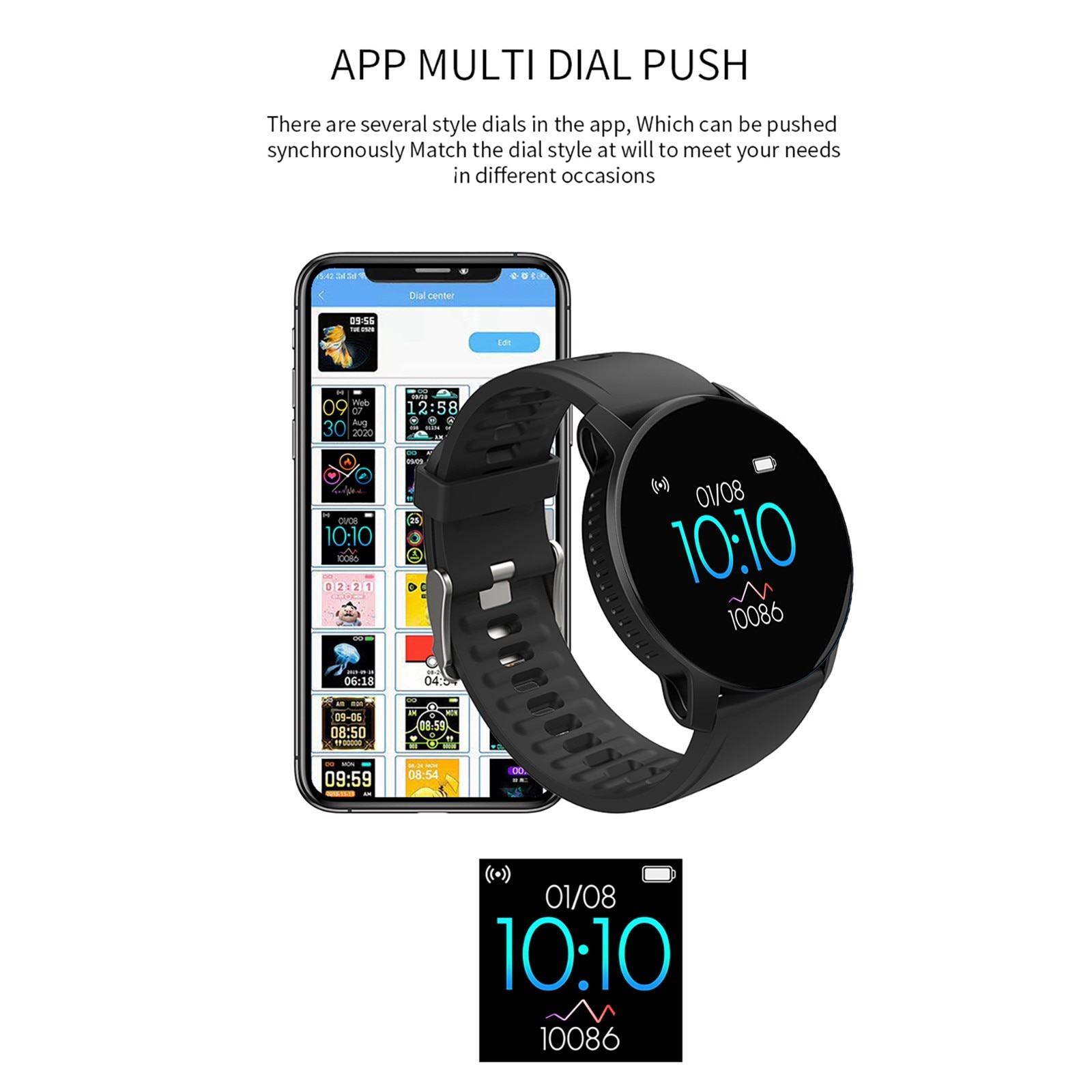 Fit Bot 2 High-definition 1.3 Large Smart Call 2.5D W9 Watch Bluetooth Screen Inch Smart watch Active 2 Stainless Steel 40mm
