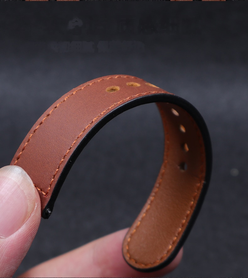 Leather Band For Samsung Galaxy watch 4 5 pro Active 2 Gear S3 Frontier amazfit GTR GTS 3 bracelet Huawei watch GT/2/Pro strap