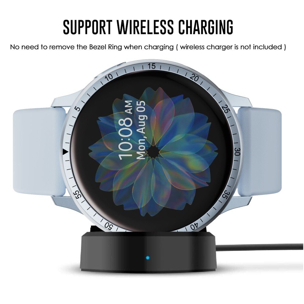 Steel Bezel Ring Metal Cover For Samsung Galaxy watch active 2 40MM 44MM strap Adhesive case Smart Watch Active 2 Accessories