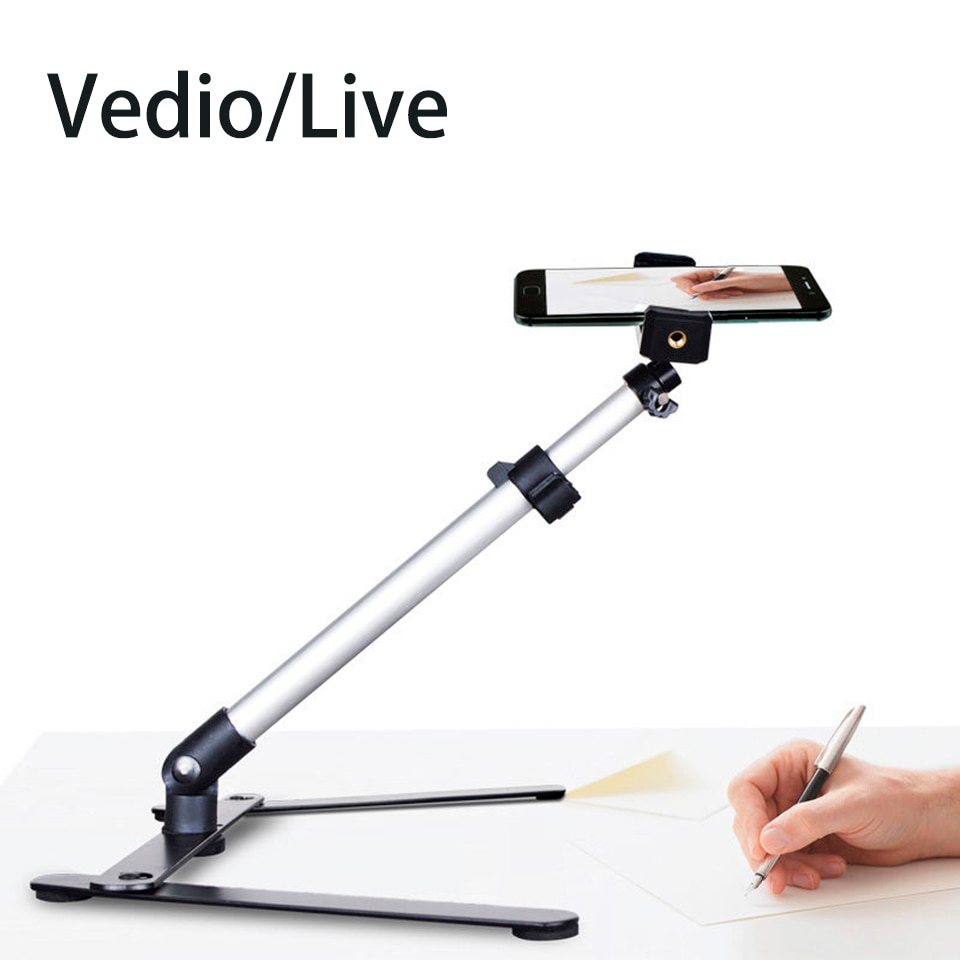 Desktop Tripod for Phone Smartphone Overhead Phone Stand for Video Shooting Table Tripe for Mobile Overhead Tripod for Streaming