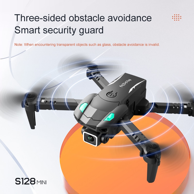 Mini 4K HD Drone Camera Three-Sided Obstacle Avoidance Air Pressure Fixed Height Professional Foldable Quadcopter Toys 2022