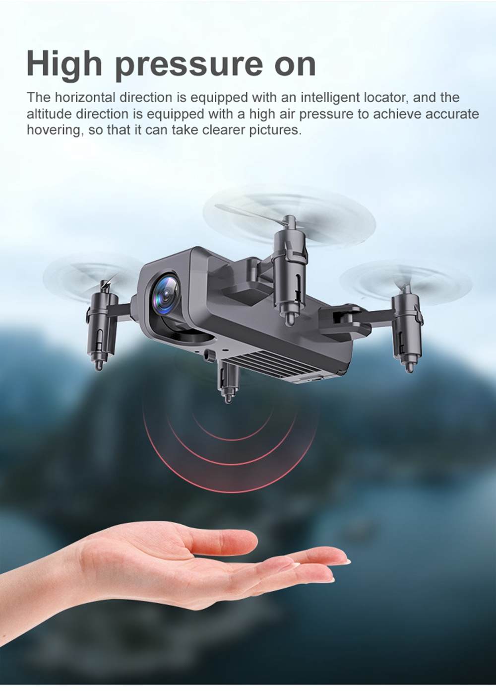 RC Helicopter H2 Mini Drone 4k HD Camera WIFI FPV Professional Foldable Quadcopter Aerial Photography RC Dron Toys
