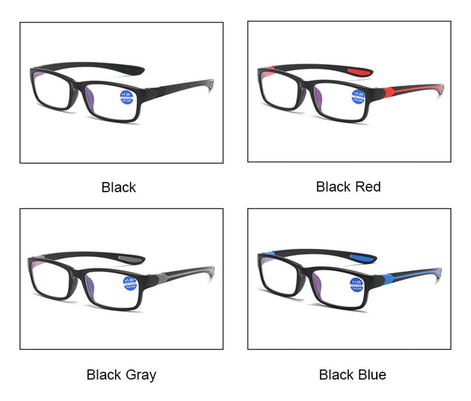 Ahora Ultralight TR90 Reading Glasses Blue Light Blocking Presbyopia Eyeglasses Men Hyperopia Optical Eyewear +1.0+1.5+2.0+2.5+3