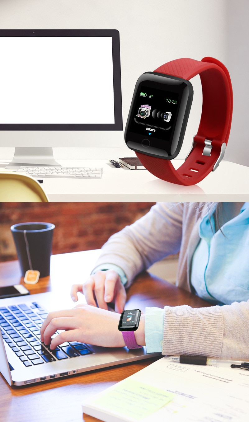 Plus Smart Bracelet Sports Bracelet D13 Color Screen Bracelet Sports Pedometer Bluetooth Reminder Heart Rate Blood Pressure
