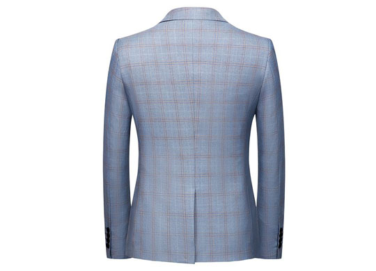 Men's Casual Suit Blazer Jackets Slim Fit Plaid Blazer - Beige - 4XL
