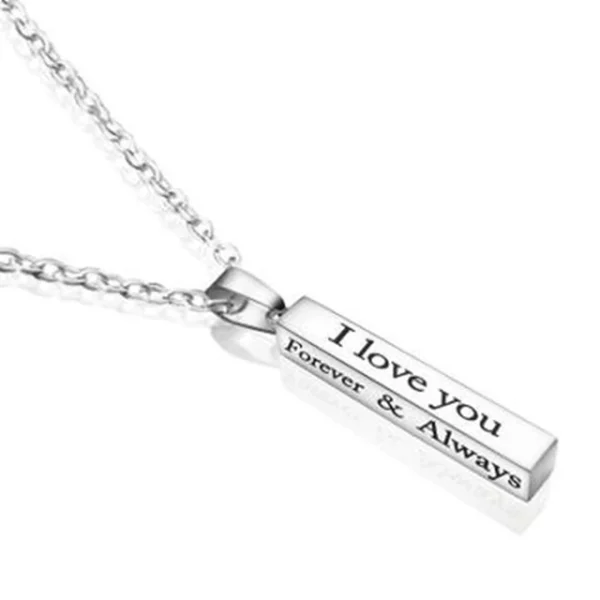 Necklace for Couples - I Love You